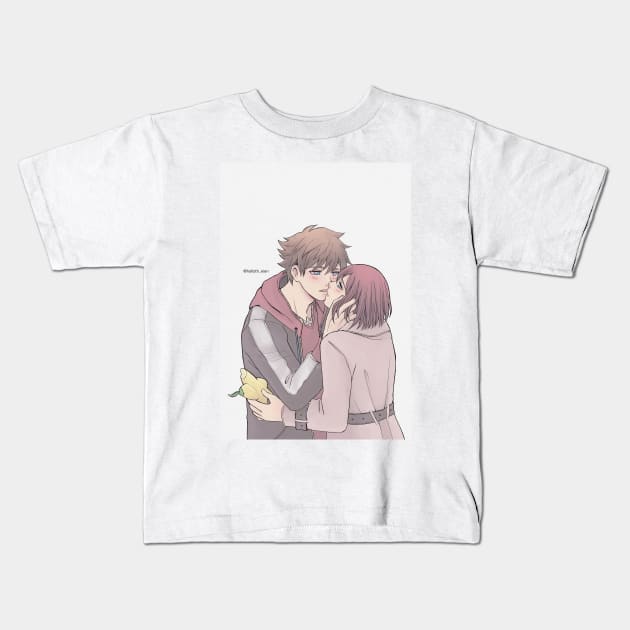 Sora and Kairi Kids T-Shirt by hallstheien